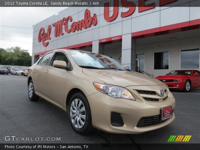 2012 Toyota Corolla LE in Sandy Beach Metallic