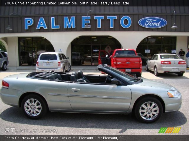 2004 Chrysler Sebring Limited Convertible in Satin Jade Pearl