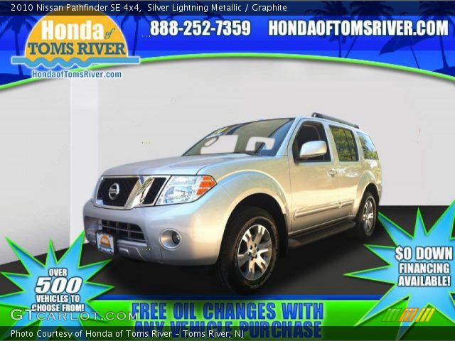 2010 Nissan Pathfinder SE 4x4 in Silver Lightning Metallic