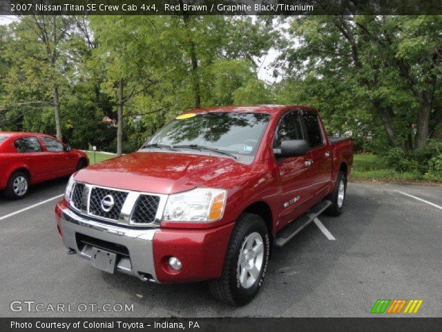 2007 Nissan Titan SE Crew Cab 4x4 in Red Brawn