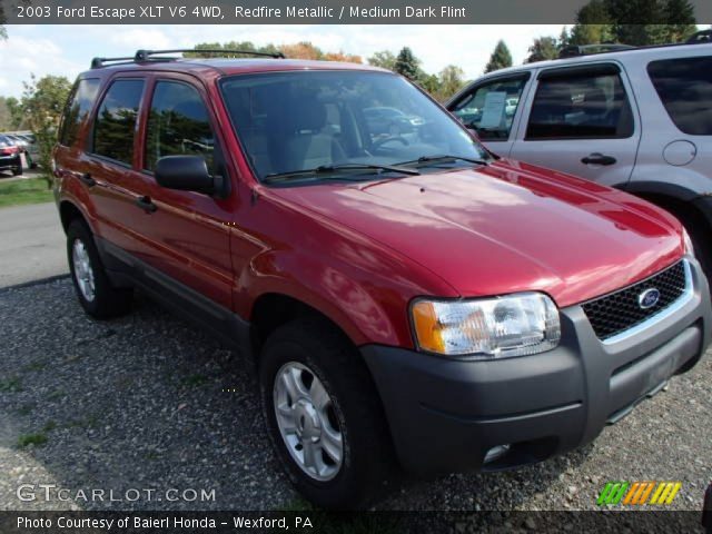 2003 Ford Escape XLT V6 4WD in Redfire Metallic