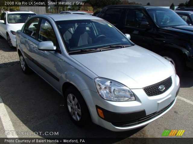 2008 Kia Rio LX Sedan in Silver Metallic