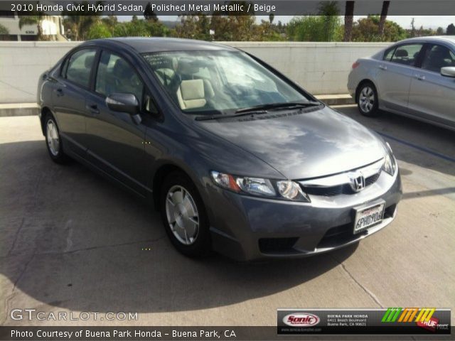 2010 Honda Civic Hybrid Sedan in Polished Metal Metallic