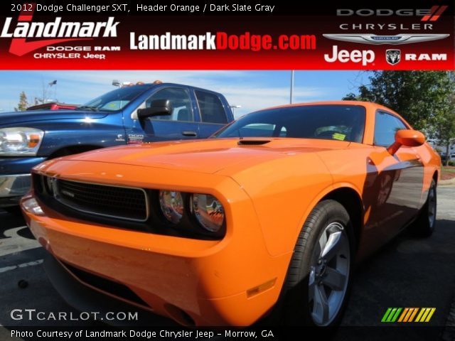 2012 Dodge Challenger SXT in Header Orange