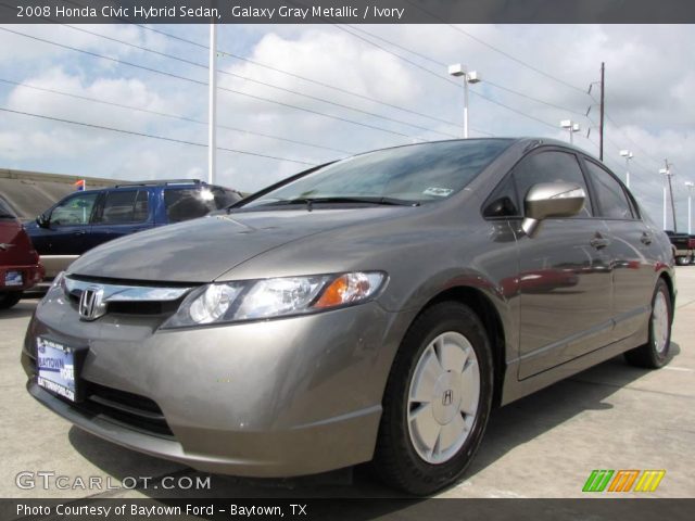 2008 Honda Civic Hybrid Sedan in Galaxy Gray Metallic