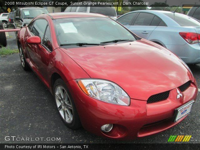 2008 Mitsubishi Eclipse GT Coupe in Sunset Orange Pearlescent