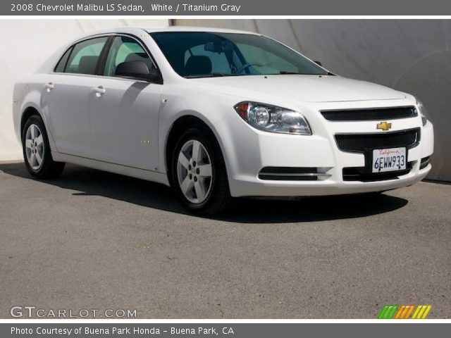 2008 Chevrolet Malibu LS Sedan in White