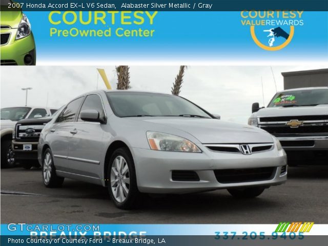 2007 Honda Accord EX-L V6 Sedan in Alabaster Silver Metallic