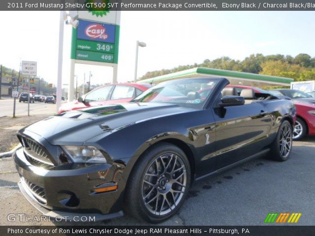 2011 Ford Mustang Shelby GT500 SVT Performance Package Convertible in Ebony Black