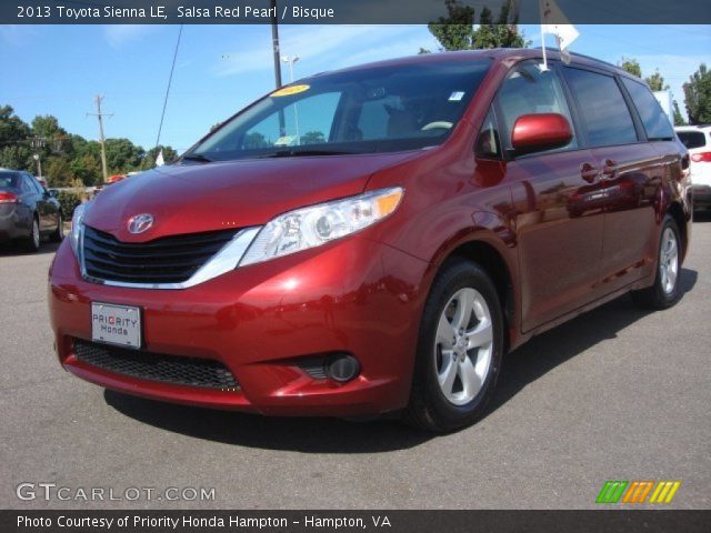 2013 Toyota Sienna LE in Salsa Red Pearl