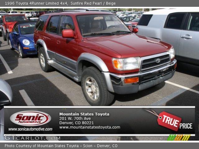 1996 Toyota 4Runner Limited 4x4 in Sunfire Red Pearl
