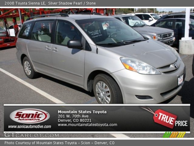 2008 Toyota Sienna LE in Silver Shadow Pearl