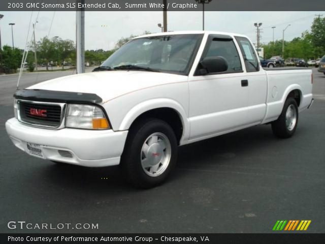 2003 GMC Sonoma SLS Extended Cab in Summit White