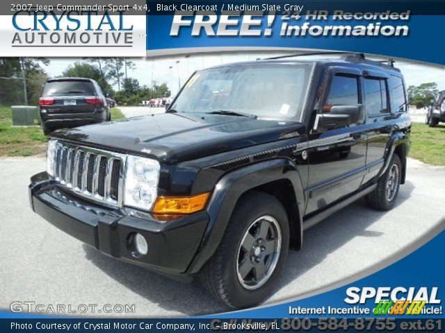 2007 Jeep Commander Sport 4x4 in Black Clearcoat