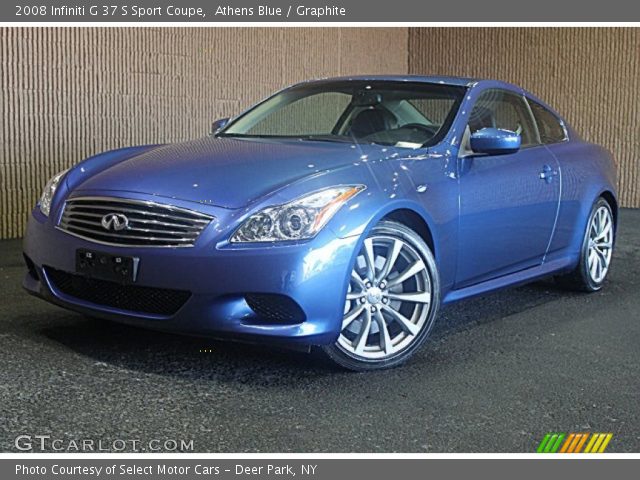 2008 Infiniti G 37 S Sport Coupe in Athens Blue