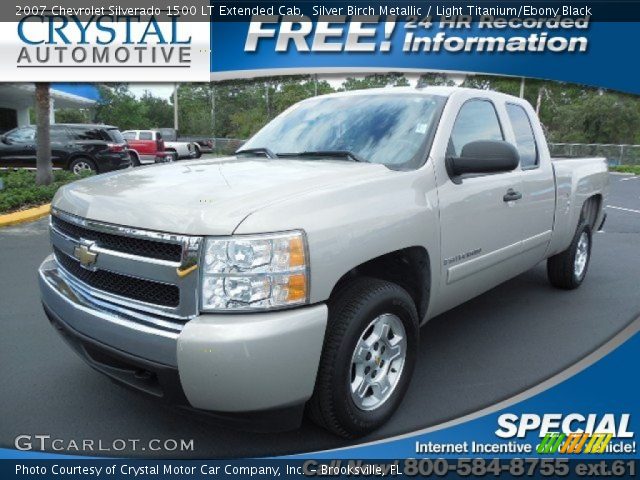 2007 Chevrolet Silverado 1500 LT Extended Cab in Silver Birch Metallic