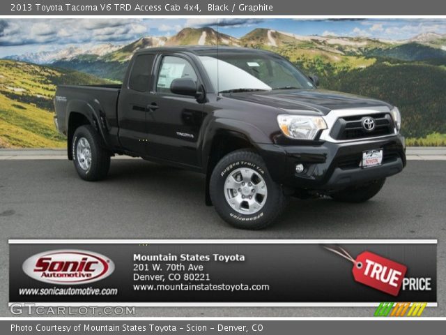 2013 Toyota Tacoma V6 TRD Access Cab 4x4 in Black
