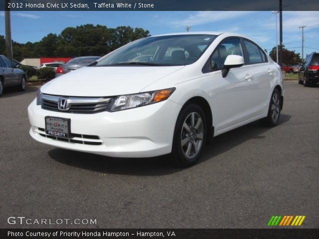 2012 Honda Civic LX Sedan in Taffeta White