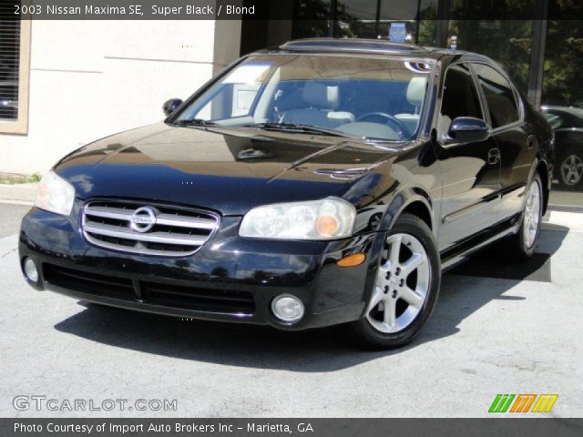 2003 Nissan maxima se black #4