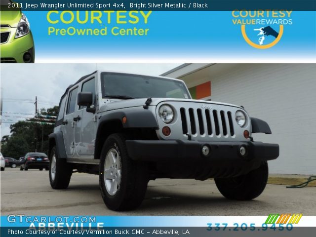 2011 Jeep Wrangler Unlimited Sport 4x4 in Bright Silver Metallic