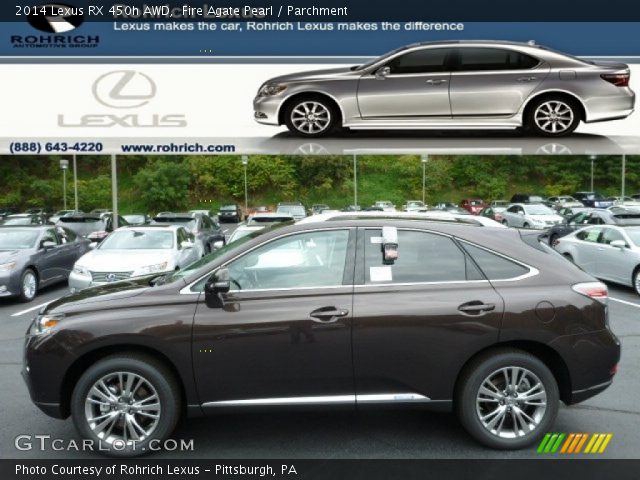 2014 Lexus RX 450h AWD in Fire Agate Pearl
