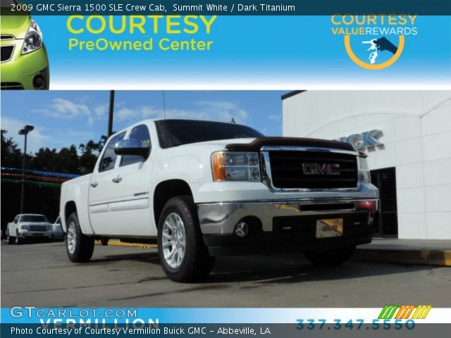 2009 GMC Sierra 1500 SLE Crew Cab in Summit White