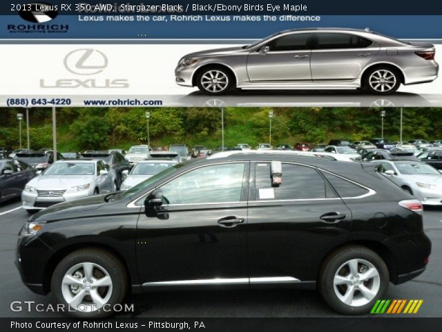 2013 Lexus RX 350 AWD in Stargazer Black