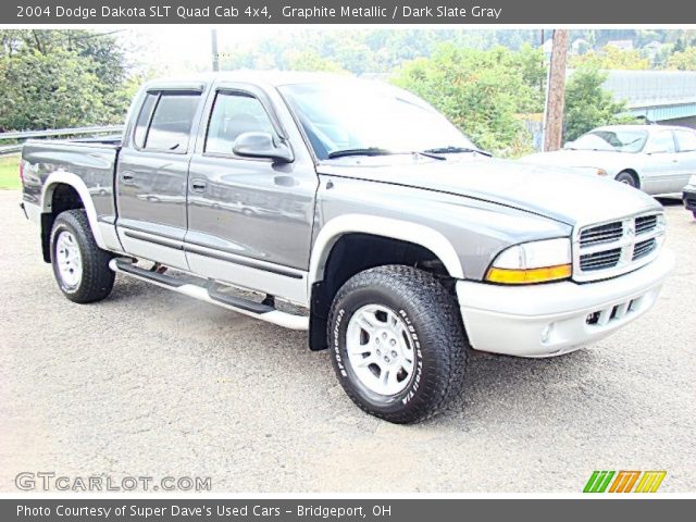2004 Dodge Dakota SLT Quad Cab 4x4 in Graphite Metallic