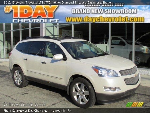 2012 Chevrolet Traverse LTZ AWD in White Diamond Tricoat