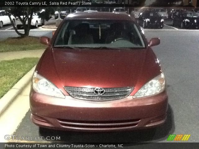 2002 Toyota Camry LE in Salsa Red Pearl