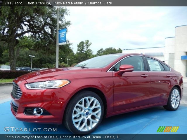 2013 Ford Fusion Titanium in Ruby Red Metallic