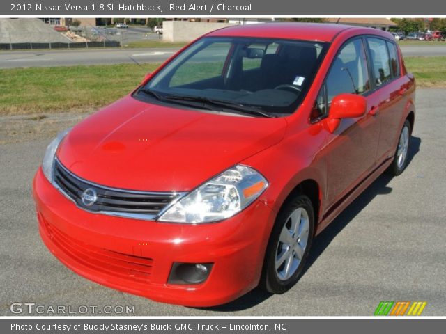 2012 Nissan Versa 1.8 SL Hatchback in Red Alert