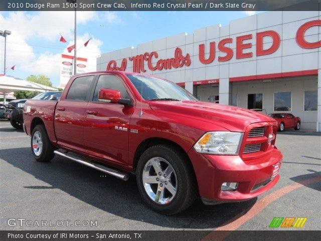 2010 Dodge Ram 1500 Sport Crew Cab in Inferno Red Crystal Pearl