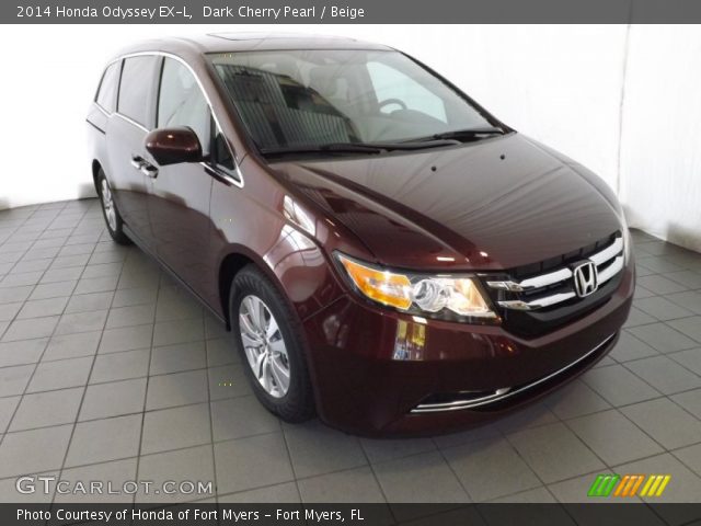 2014 Honda Odyssey EX-L in Dark Cherry Pearl