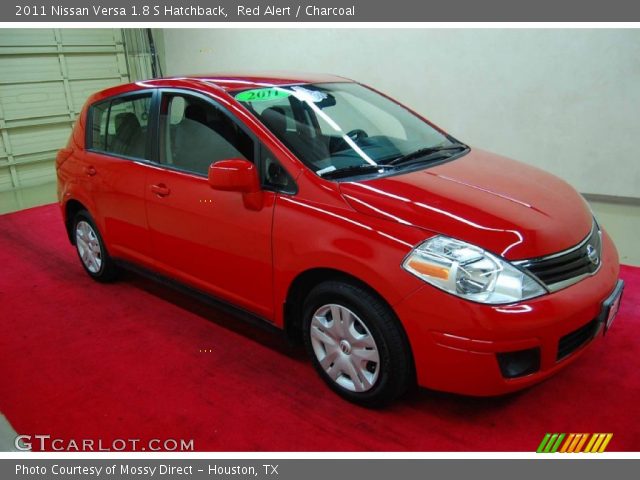 2011 Nissan Versa 1.8 S Hatchback in Red Alert