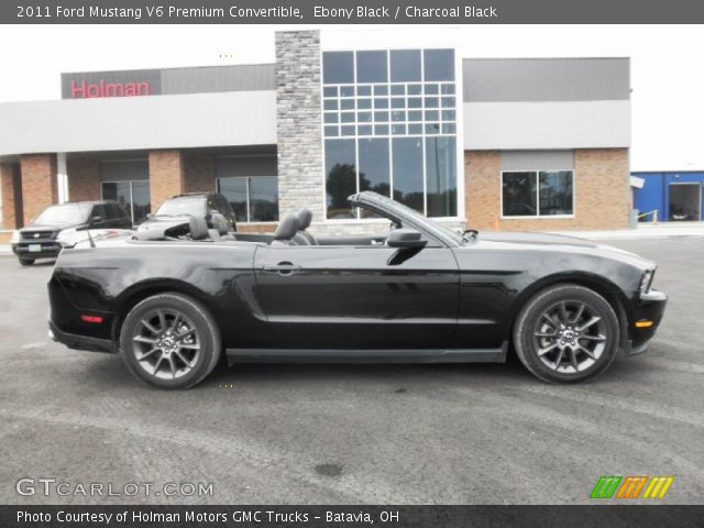 2011 Ford Mustang V6 Premium Convertible in Ebony Black