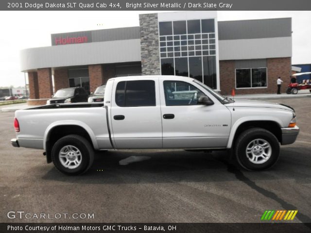 2001 Dodge Dakota SLT Quad Cab 4x4 in Bright Silver Metallic