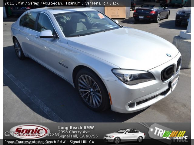 2011 BMW 7 Series 740Li Sedan in Titanium Silver Metallic