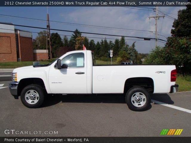 2012 Chevrolet Silverado 2500HD Work Truck Regular Cab 4x4 Plow Truck in Summit White
