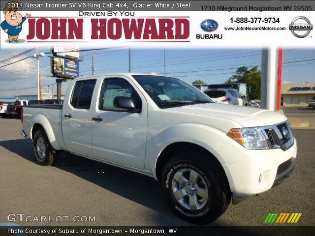 2013 Nissan Frontier SV V6 King Cab 4x4 in Glacier White