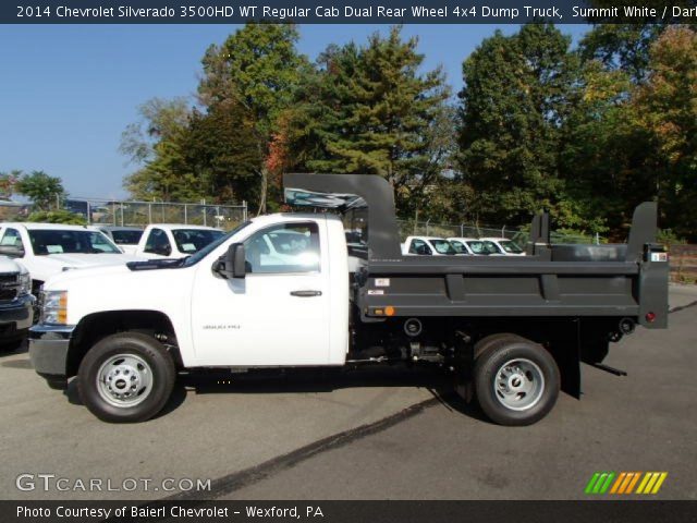 2014 Chevrolet Silverado 3500HD WT Regular Cab Dual Rear Wheel 4x4 Dump Truck in Summit White