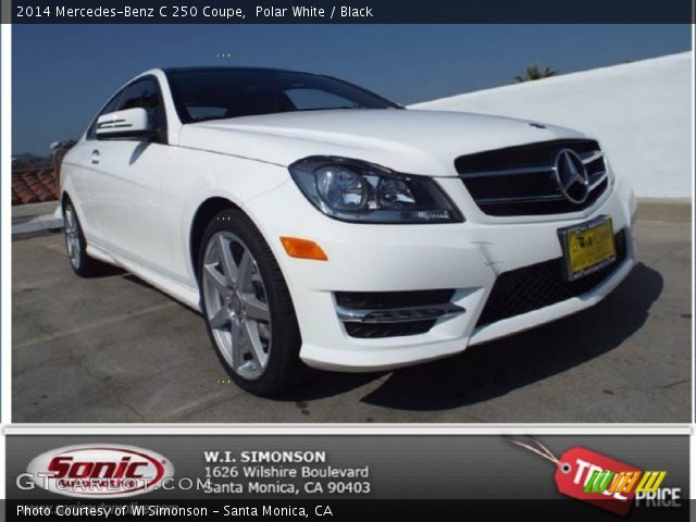 2014 Mercedes-Benz C 250 Coupe in Polar White