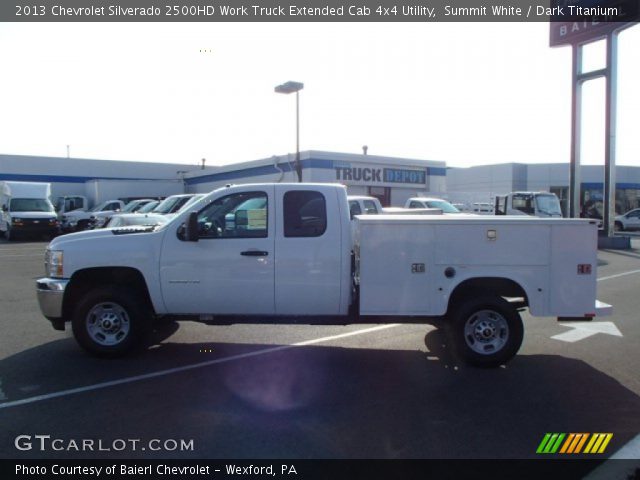 2013 Chevrolet Silverado 2500HD Work Truck Extended Cab 4x4 Utility in Summit White