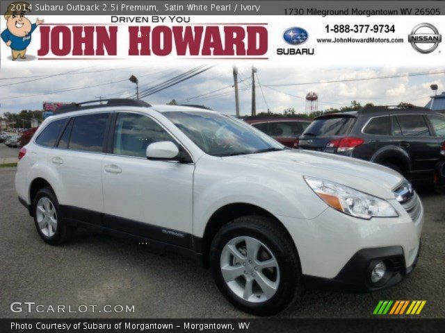 2014 Subaru Outback 2.5i Premium in Satin White Pearl