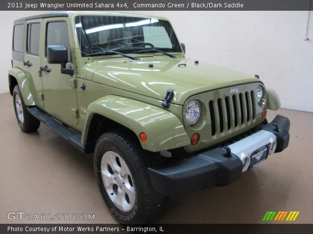 2013 Jeep Wrangler Unlimited Sahara 4x4 in Commando Green