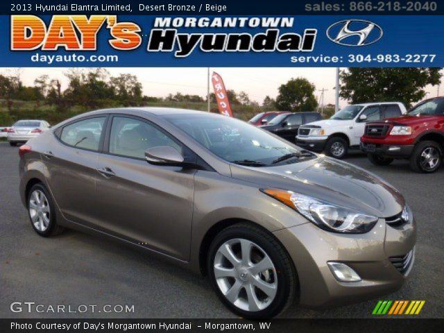 2013 Hyundai Elantra Limited in Desert Bronze