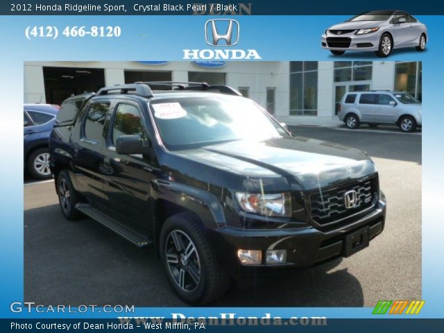 2012 Honda Ridgeline Sport in Crystal Black Pearl