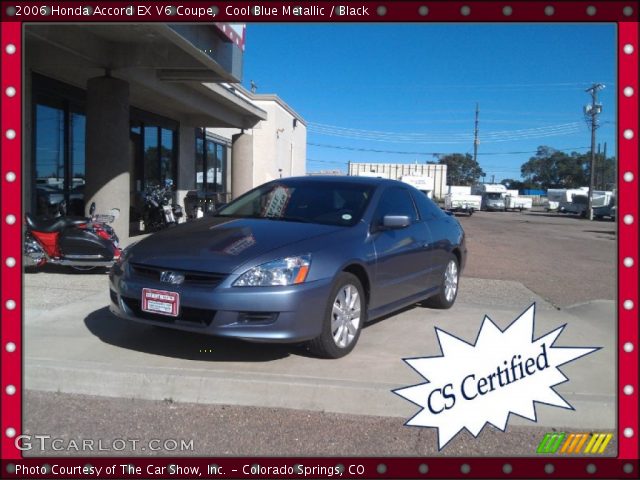 2006 Honda Accord EX V6 Coupe in Cool Blue Metallic
