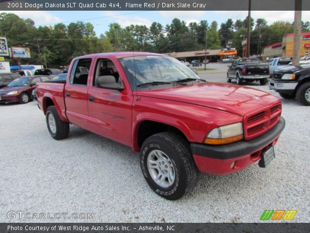 2001 Dodge Dakota SLT Quad Cab 4x4 in Flame Red