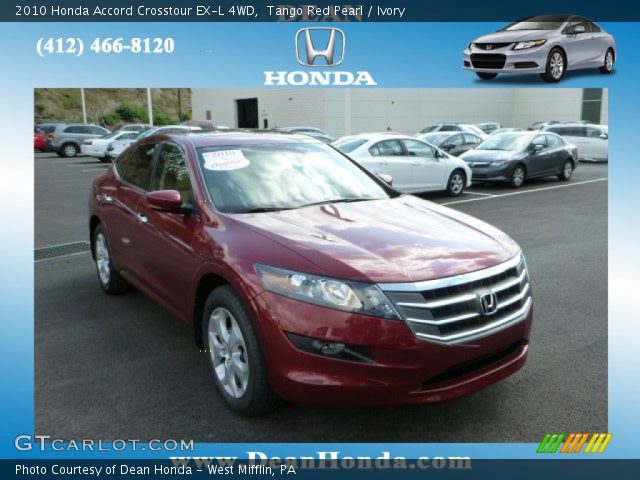 Tango Red Pearl 2010 Honda Accord Crosstour Ex L 4wd